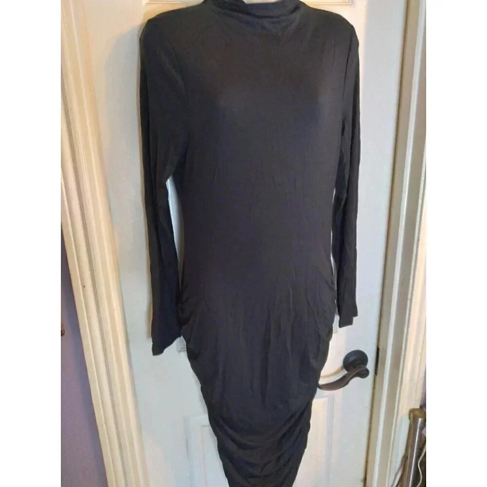 Venus Dress Black Form Fitted Witchy Sz M Whimsygoth
